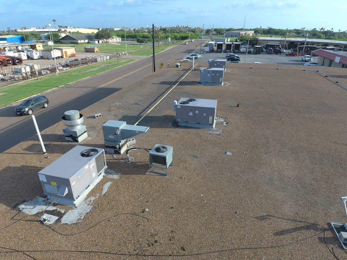 Commercial rooftop HVAC units serviced by JB Aire